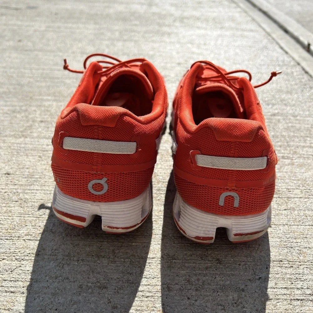 On Cloud Monochrome Size 11 Orange Gray Athletic Running Shoes Swiss Engineering